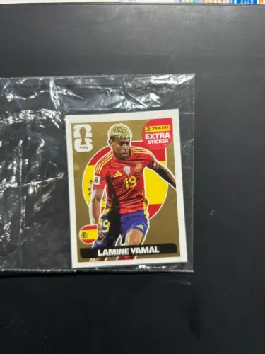 Figurinha Extra Lamine Yamal Dourada Ouro Copa Do Mundo 2026 Panini