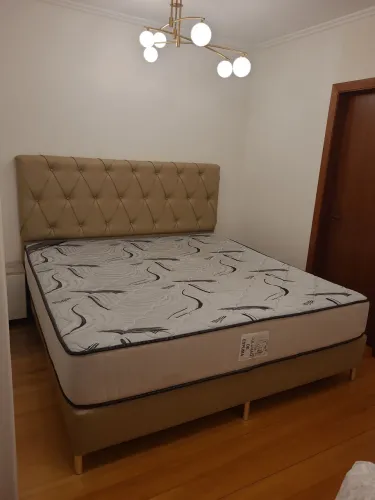 Cama Box King Size Ortobom - Colchão Highfoam + Box + Cabeceira