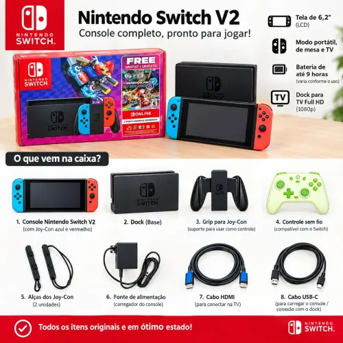 Troco Nintendo Switch V2 Desbloqueado 256GB por Playstation 4 Desbloqueado