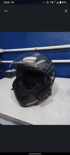 CAPACETE EBF XTROY + INTERCOMUNICADOR