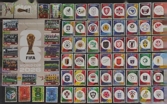 Todas figurinhas do Álbum da Copa + Brinde