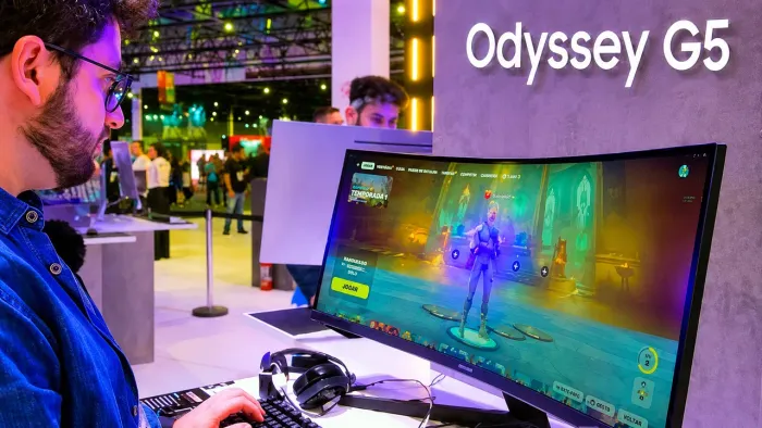MONITOR GAMER SAMSUNG ODYSSEY G5 34 POLEGADAS ULTRAWIDE 165HZ LACRADO + NOTA FISCAL