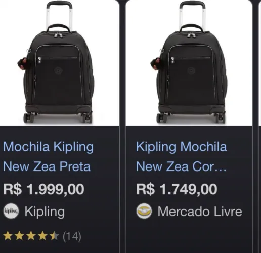 Mochila Klipping Preta