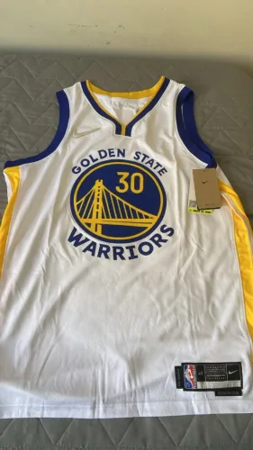 Camisa Warriors Stephen Curry Branca Association Edition - Nova - Tam G
