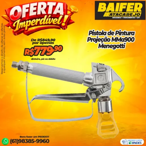 Pistola de Projeção MMa900 Menegotti