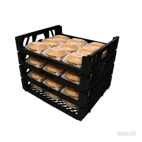 Cestos Empilháveis p/ Pão de Hambúrguer em Promoção