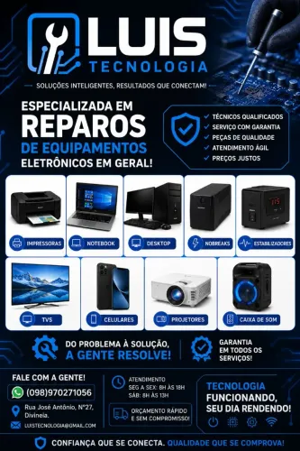 Serviços de eletrônica e manipulação em impressoras