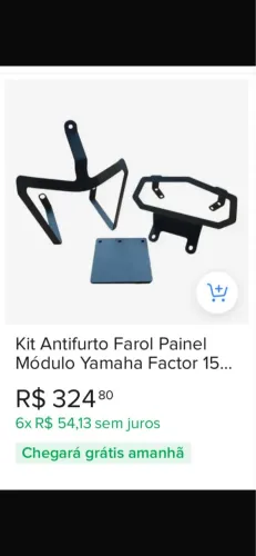 Kit protetor de painel e farol factor/fazer