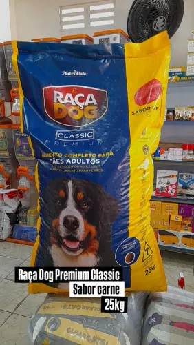 Ração Raça Dog Premium Classic Carne 25kg - Cães Adultos
