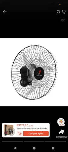 Ventilador de parede Ventura