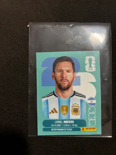 Figurinha da copa Lionel Messi