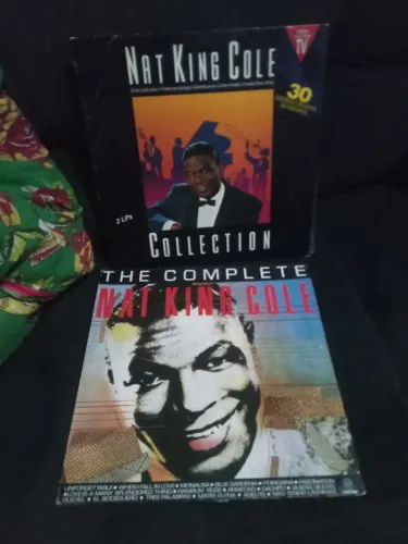 2 LPs discos vinil Nat King Cole Collection Músicas em Espanhol duplo e The Complete