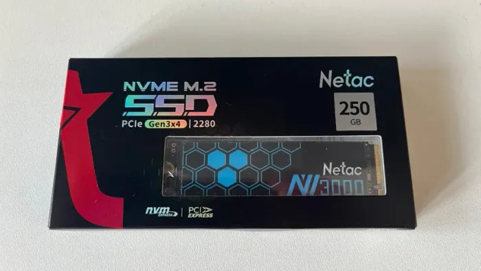 SSD NVME 250gb Netac 3500mb/s