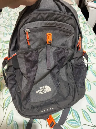 Mochila Recon The north face Cinza usada