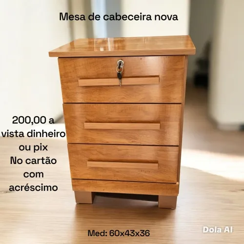 Mesa de cabeceira nova