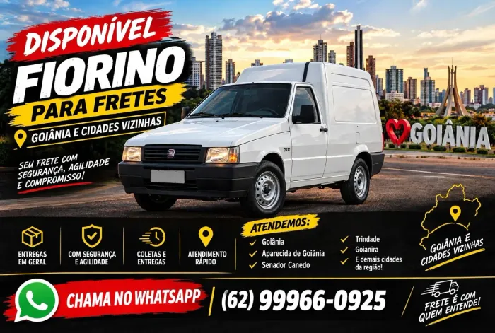 FIORINO DISPONÍVEL PARA FRETES E MUDANÇAS 