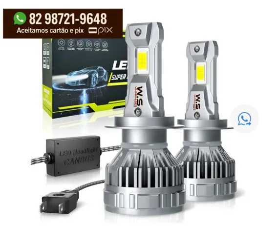Ultra led para carros a partir de 80,00 h1 h4 h7 h11 h27 hb4
