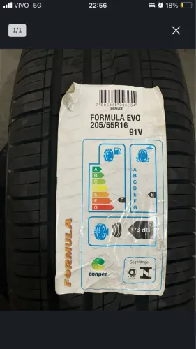 Pneu pirelli Formula Evo, 205/55R16  85H apenas 349 reais novo nunca montado 