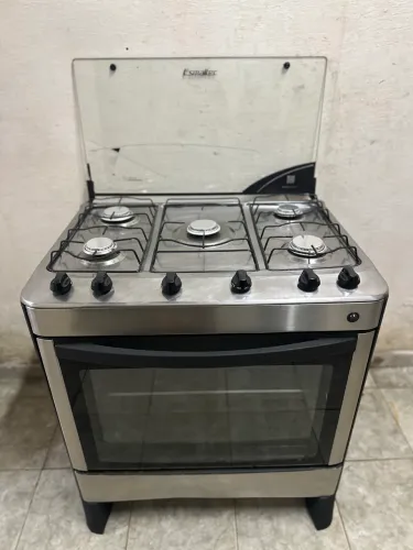 Fogão 5 Bocas Esmaltec Frente INOX