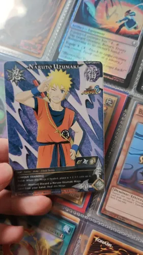 Carta Promocional Naruto com roupa do Goku