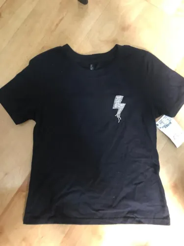 Camiseta Preto com strass nova tam P