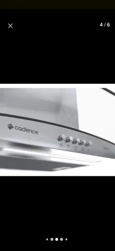 Coifa de Parede 60cm Cadence Inspire Vidro Curvo<br>