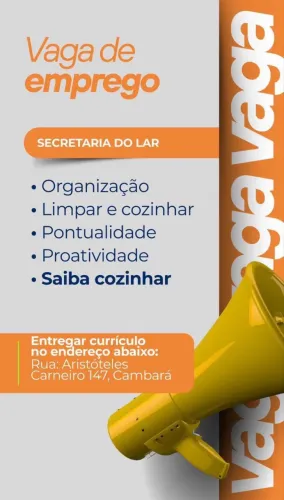 Procura-se secretaria do lar