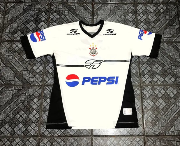 Camisa Corinthians Pepsi treino 2002 Topper