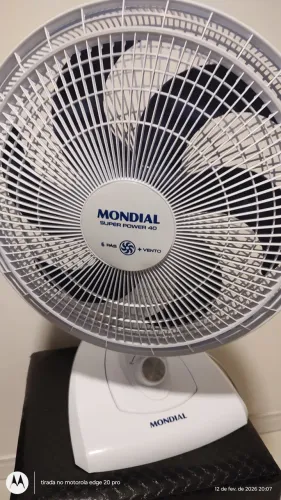 Ventilador Novo 6 pás Mundial branco