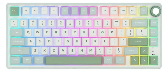 Teclado Royal Kludge R75 Rkr75 Skycyan / Silver Switch Pt-br