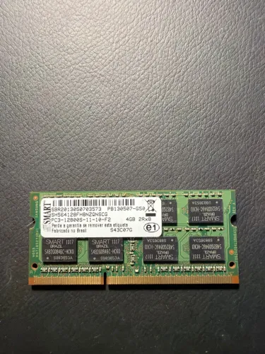Memória Notebook SMART 4GB DDR3 1600MHz PC3-12800S 2Rx8