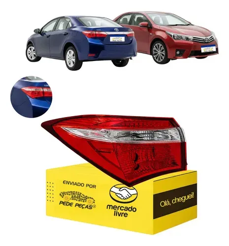 Lanterna Canto Esquerdo Toyota Corolla 2015 2016 2017 S/led Esquerdo/motorista