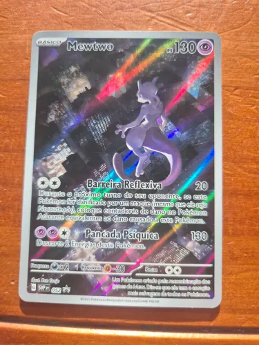 Carta mewtwo rara pokemon