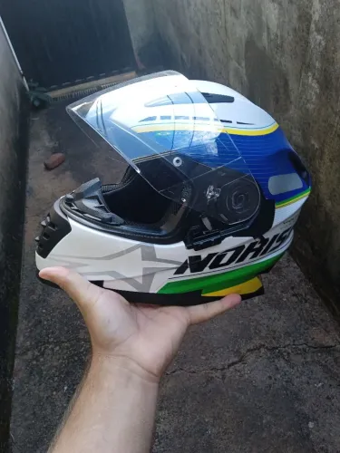 capacete norisk tema brasil tamanho 62