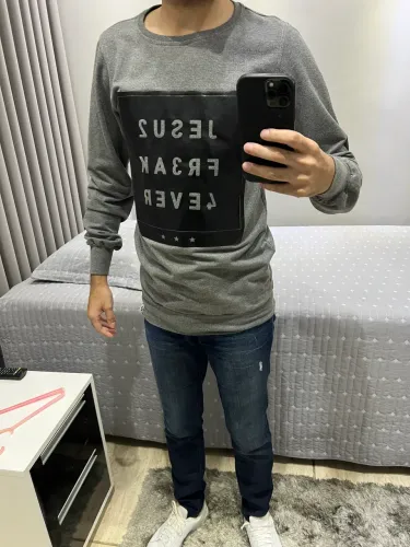 Camisa Moleton Cinza - Freak Store