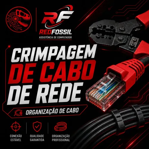 Redfossil Tech, Organização e Crimpagem de Cabos de Rede!