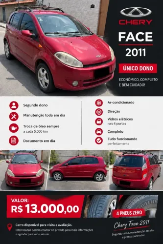 Chery Face 1.3 16v/1.3 16V Flex.mec. 2011