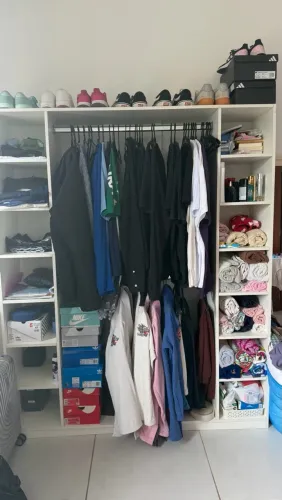 Guarda roupa estilo closet aberto 100% MDF (tenho 2 unidades pra vender)