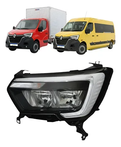 Farol Esquerdo Renault Master 2023 2024 2025 2026 Led Novo Esquerdo/motorista