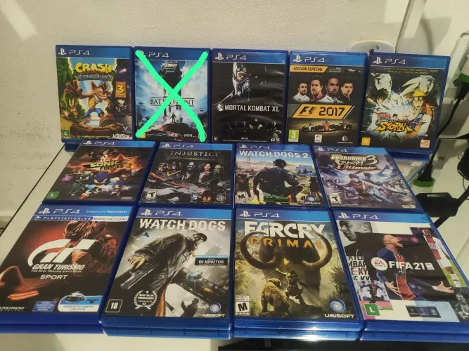 Jogos De PS4 (valor unitário)