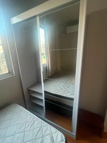 Guarda Roupa Solteiro Roma 2 Portas Correr 2gav C/ Espelho