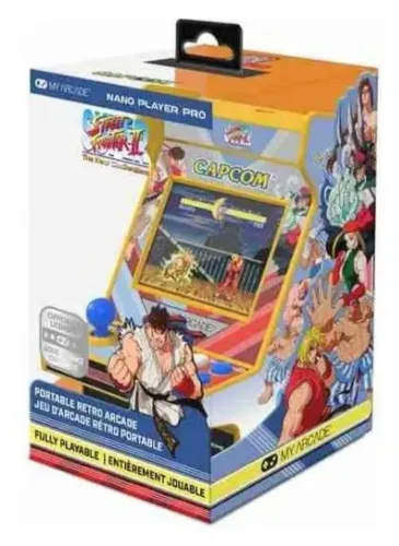 Mini Fliperama Arcade Super Street Fighter Il Nano Player Pro My Arcade Dgunl-4184