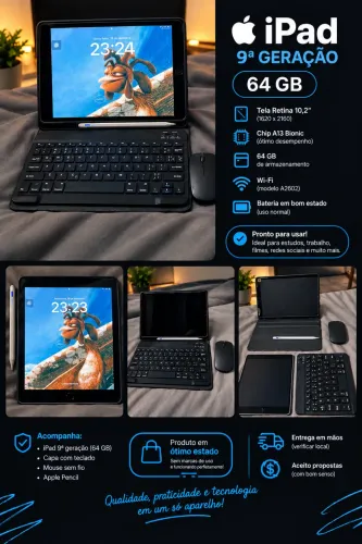 iPad 9ª geração sem marcas!