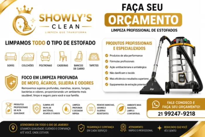 Aluguel de Extratora Profissional | Sofá, Colchão, Tapete e Bancos de Carro