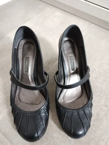 Sapato Boneca Preto Corello 34 Salto Feminino