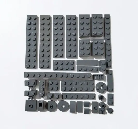 Peças cinza escuro Lego original