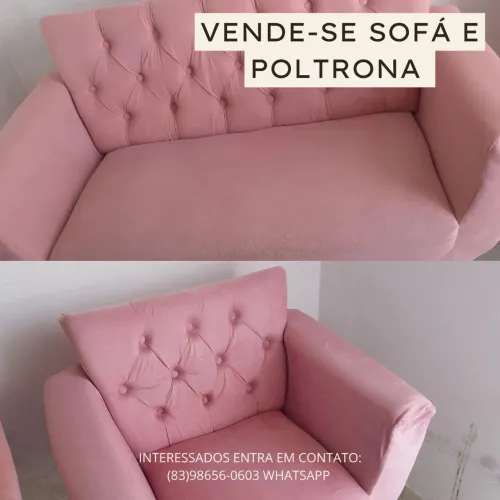 Vende-se sofá e poltrona 