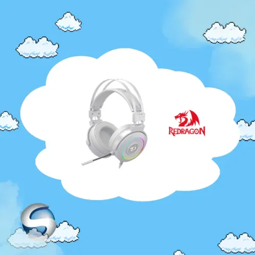 HEADSET LAMIA 2 RGB BRANCO Redragon