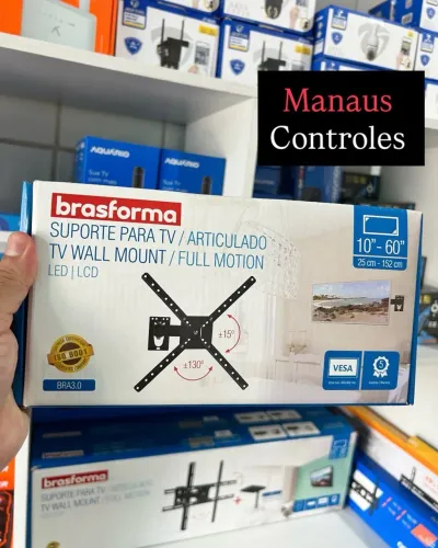 Suporte Tv Articulado Brasforma 10 - 60 Polegadas