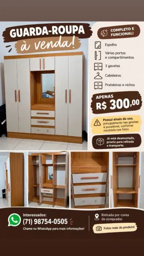 Guarda roupa (USADO)